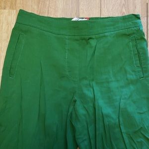 ANTHRO Cartonnier green linen pants sz small